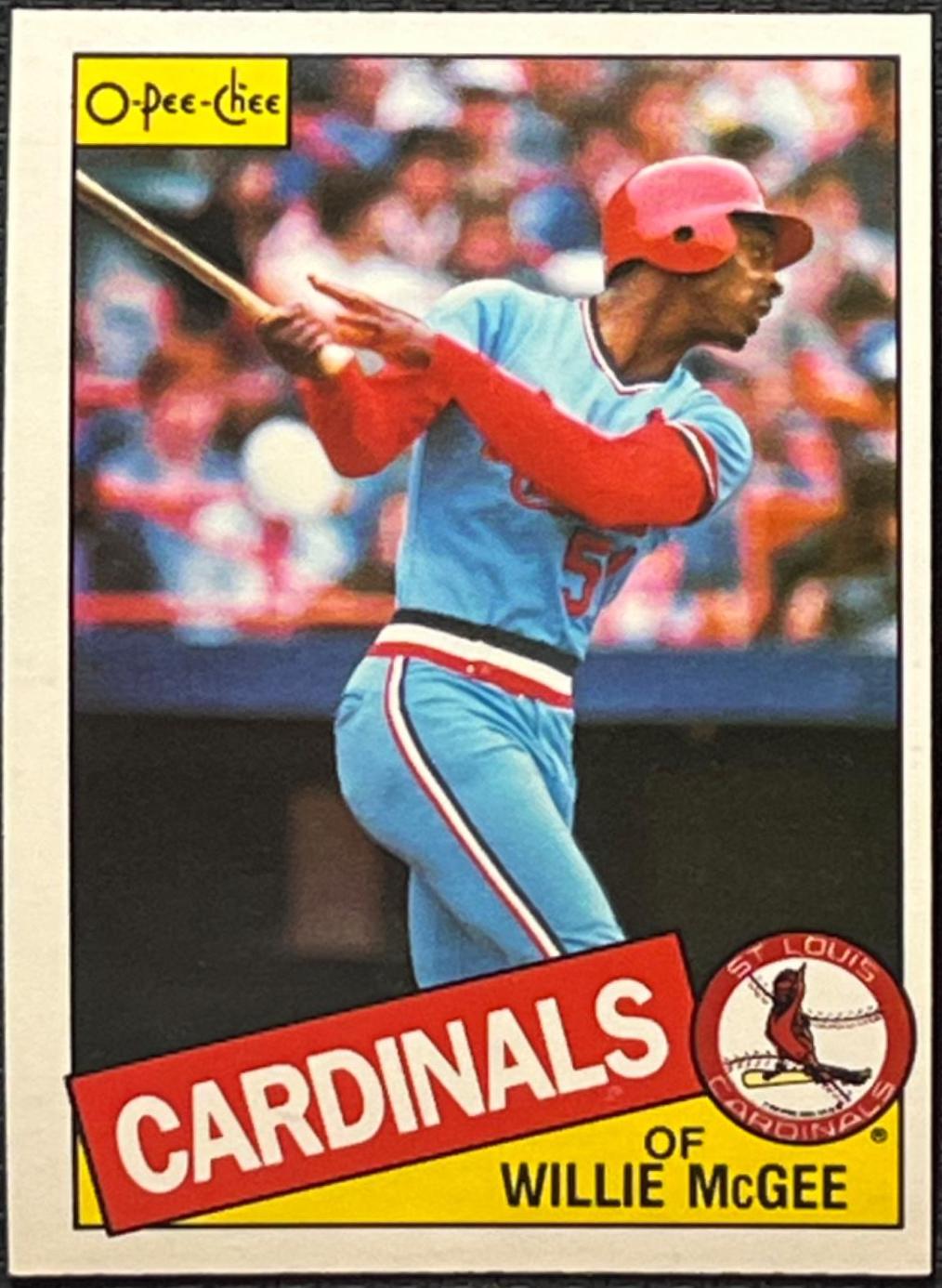 Willie McGee #57 Baseball Cards 1985 O Pee Chee