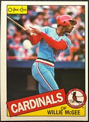 Willie McGee #57 Baseball Cards 1985 O Pee Chee Prices