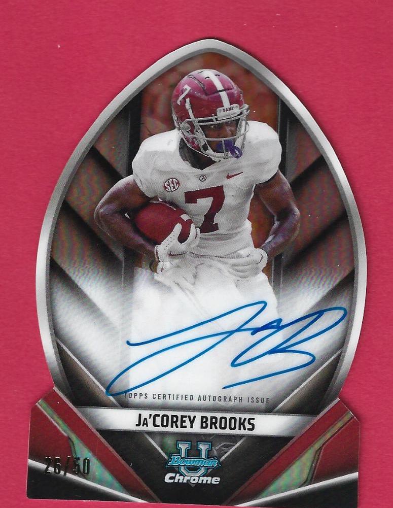 Ja'Corey Brooks #FOFA-JB Football Cards 2023 Bowman Chrome University Future of Autographs