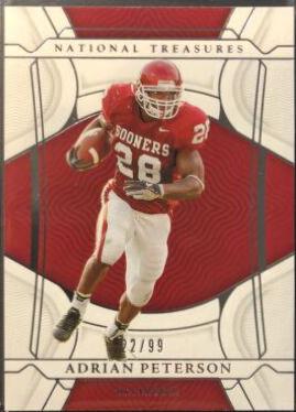 Adrian Peterson #3 Football Cards 2022 Panini National Treasures Collegiate
