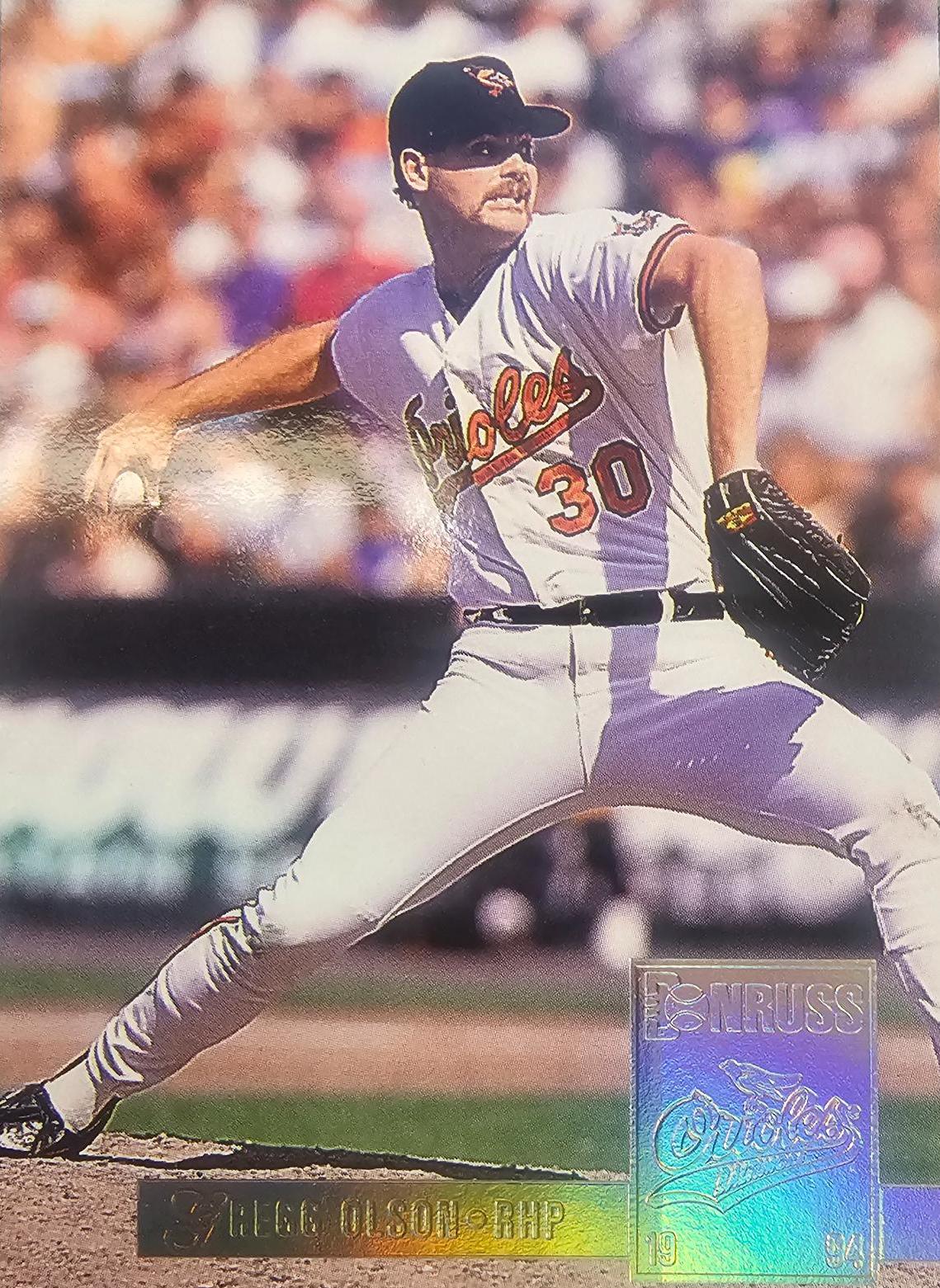 Gregg Olson #8 Baseball Cards 1994 Donruss Special Edition Gold
