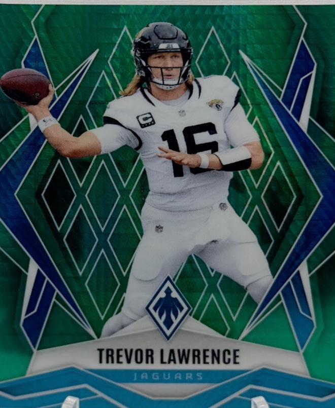 Trevor Lawrence [Green Hyper] #15 Prices | 2025 Panini Phoenix