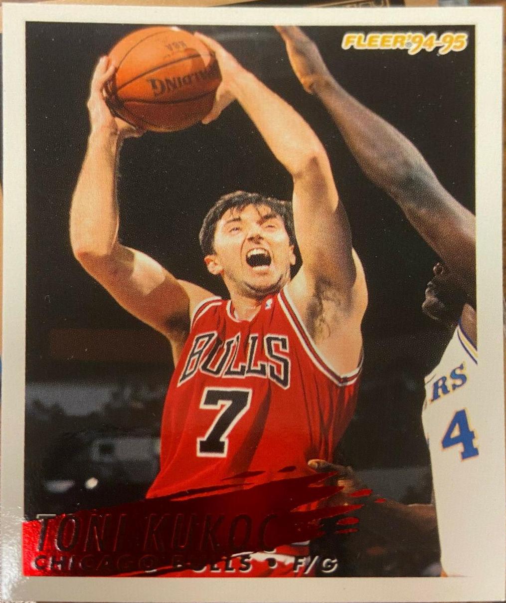 Toni Kukoc #32 Basketball Cards 1994 Fleer