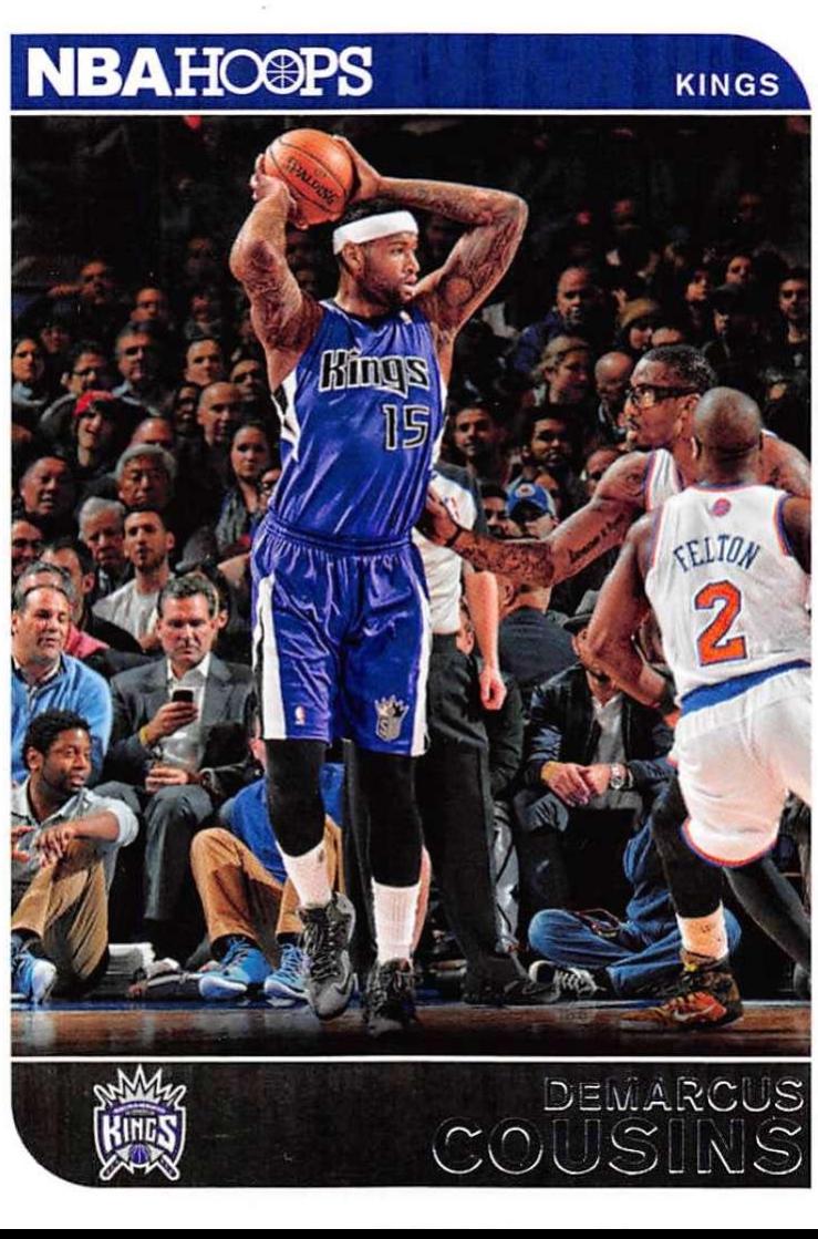 DeMarcus Cousins #8 Basketball Cards 2014 Panini Hoops