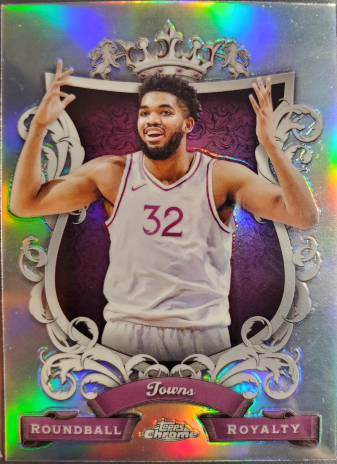 Karl-Anthony Towns #RR-10 Basketball Cards 2023 Topps Chrome Roundball Royalty