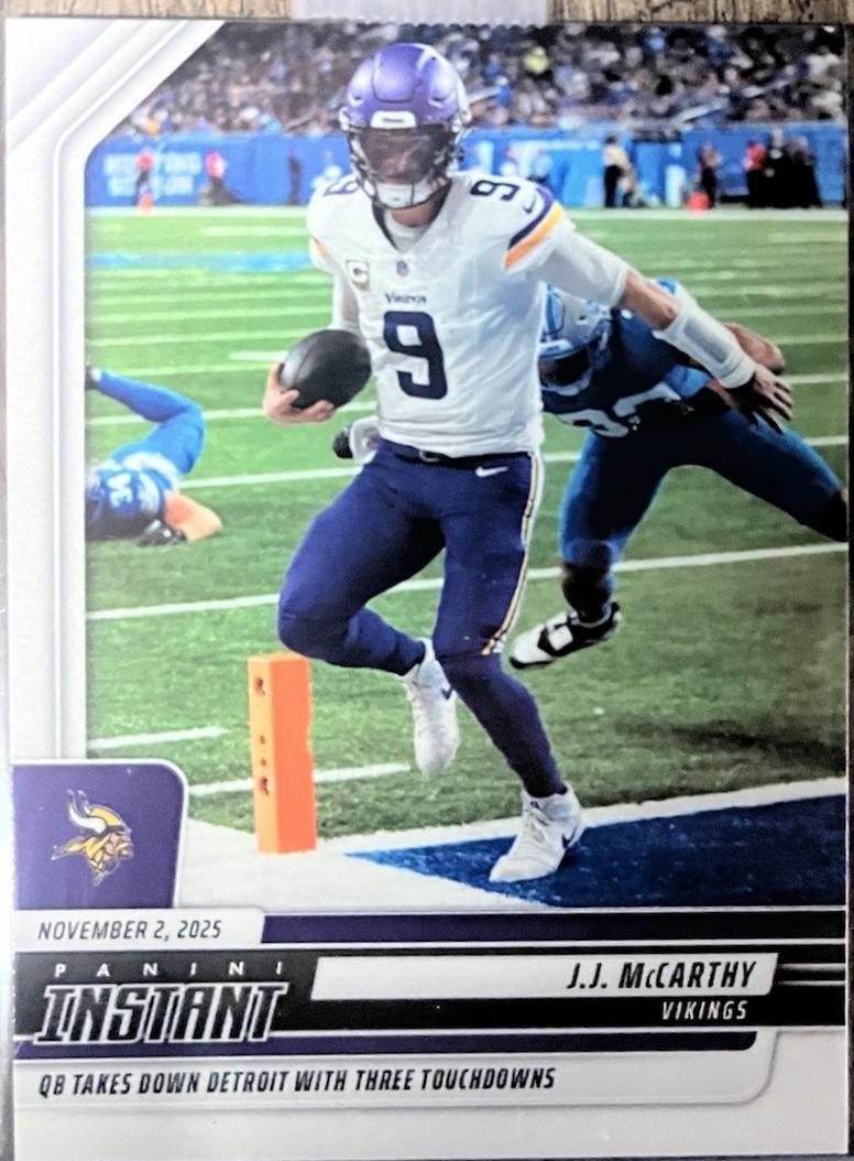 JJ McCarthy #194 2025 Panini Instant Football