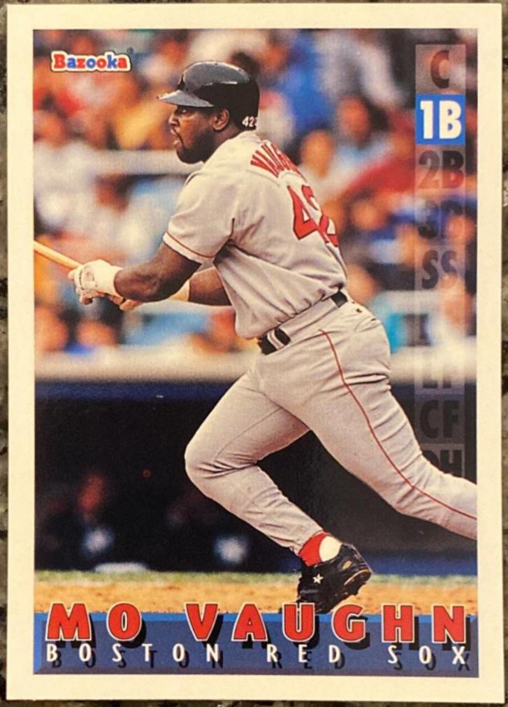 Mo Vaughn #17 Baseball Cards 1995 Bazooka