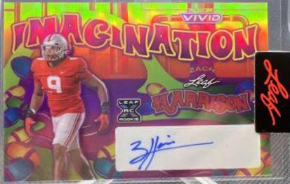 Zach Harrison #VI-ZH1 Football Cards 2023 Leaf Vivid Autographs Imagination
