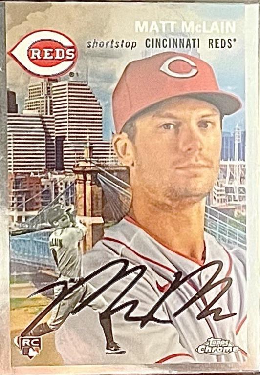 Matt McLain #54CV-96 2023 Topps Chrome Platinum Anniversary 1954 City Variation Baseball
