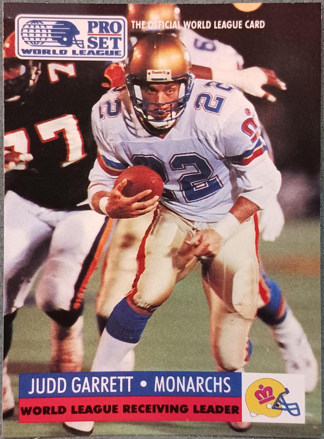 Judd Garrett #22 Football Cards 1991 Pro Set Wlaf