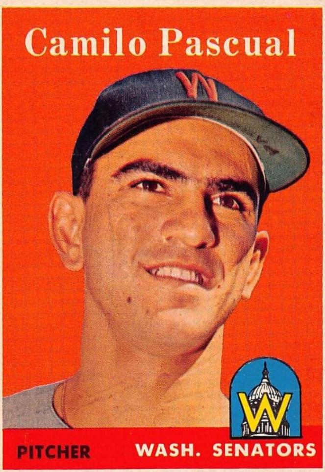 Camilo Pascual #219 1958 Topps Baseball