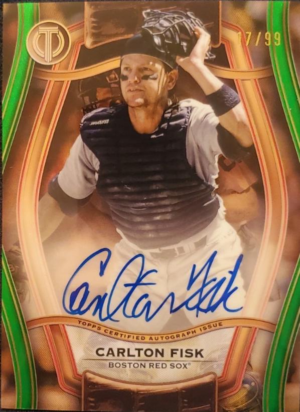 Carlton Fisk #PTGA-CF Baseball Cards 2025 Topps Tribute Pillars of the Game Autograph