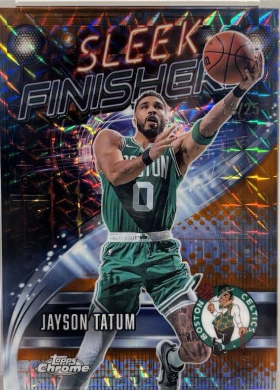 Jayson Tatum [Refractor Orange Geometric] #SF-5