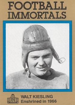 Walt Kiesling #62 Football Cards 1985 Football Immortals