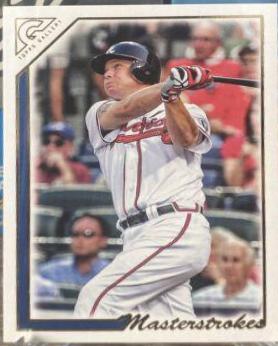 Chipper Jones #MS-20 Baseball Cards 2022 Topps Gallery Masterstrokes