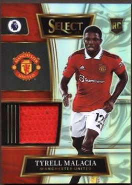 Tyrell Malacia #SW-TMA Soccer Cards 2022 Panini Select Premier League Swatches