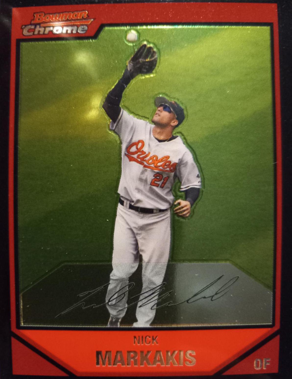 Nick Markakis #20 Baseball Cards 2007 Bowman Chrome