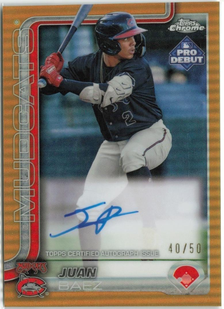 Juan Baez [Gold Refractor Autograph] #PDC-91