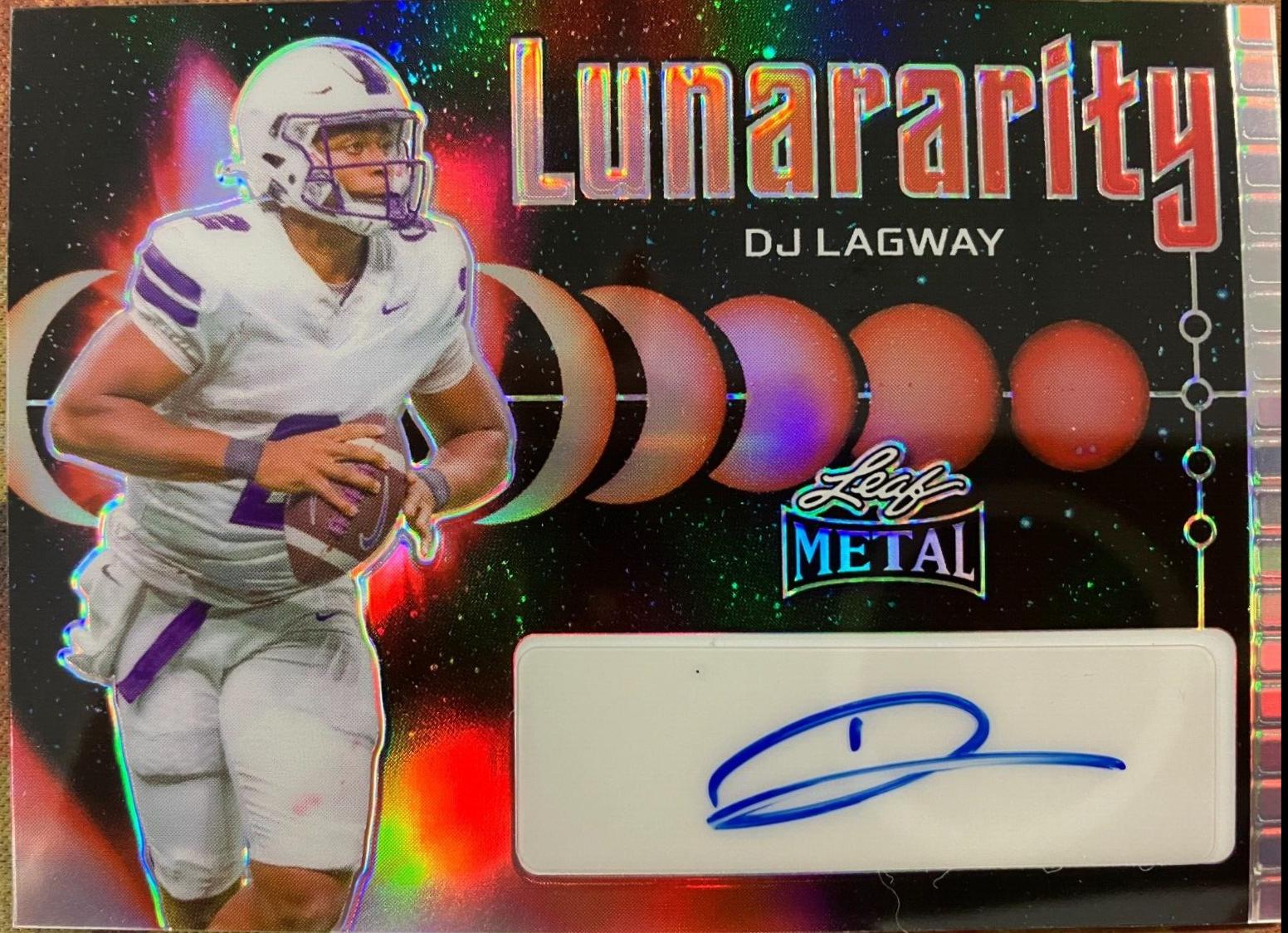 DJ Lagway #L-DJL Football Cards 2024 Leaf Metal Lunararity Autograph