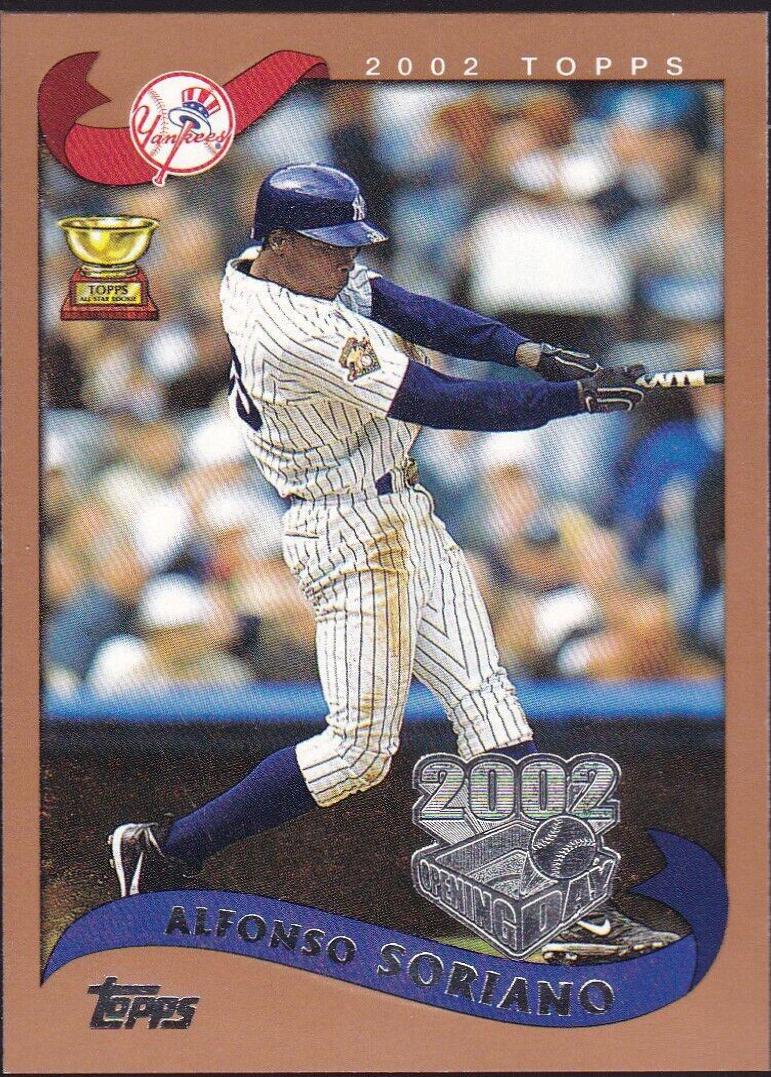 Alfonso Soriano #33 Baseball Cards 2002 Topps Opening Day