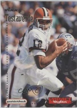 Vinny Testaverde #14 Football Cards 1996 Skybox Impact