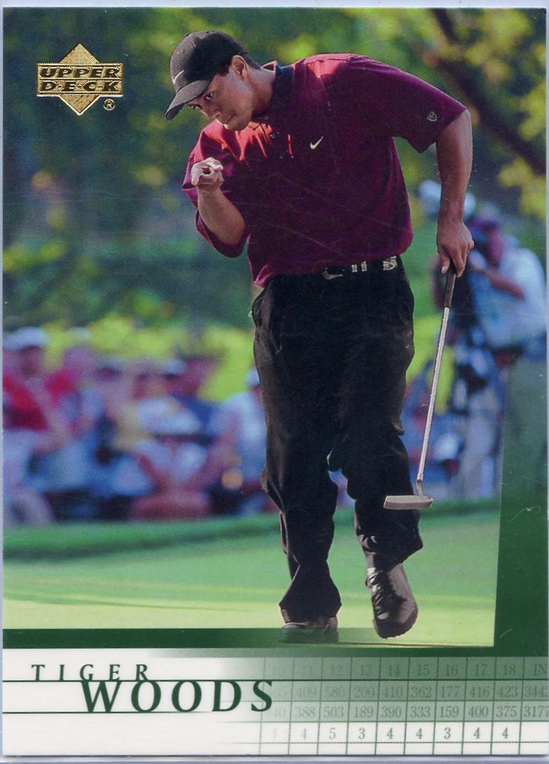 Tiger Woods #1 Golf Cards 2001 Upper Deck