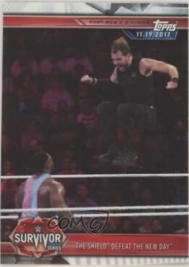 The Shield Defeat The New Day #13 Wrestling Cards 2019 Topps WWE Road to Wrestlemania