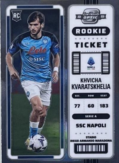 Khvicha Kvaratskhelia #296 Soccer Cards 2022 Panini Chronicles Serie A