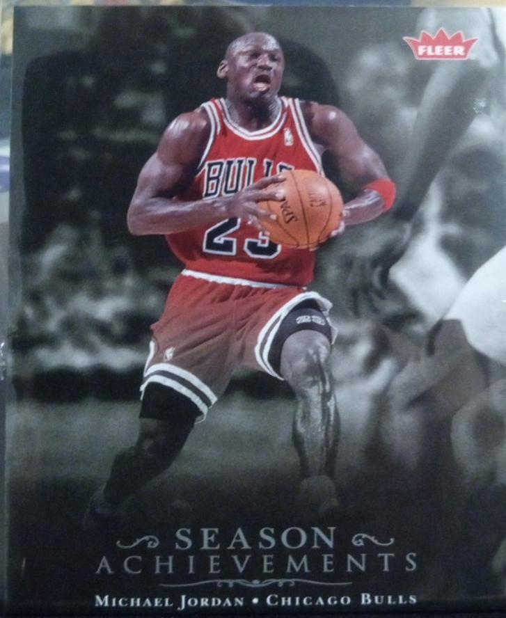 Michael Jordan #SH47 Basketball Cards 2007 Fleer Jordan Box Set Season Achievements