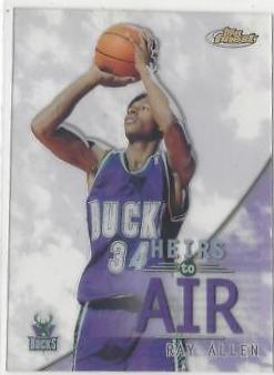 Ray Allen #HA9 Basketball Cards 1999 Finest Heirs to Air