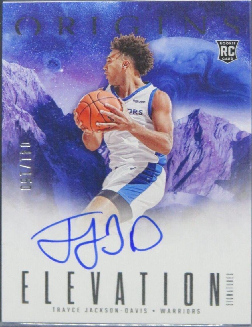 Trayce Jackson-Davis #ES-TJD 2023 Panini Origins Elevation Signature Basketball