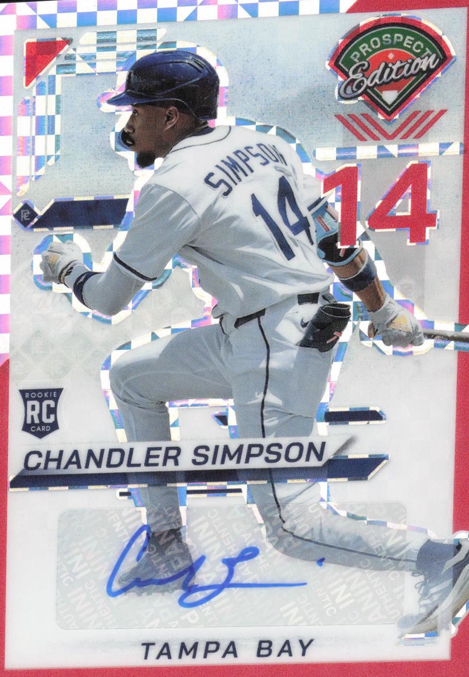 Chandler Simpson [Red Power Holo Ticket Signature] #29