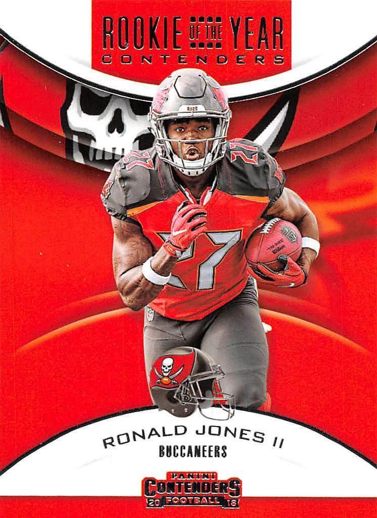 Ronald Jones II Football Cards 2018 Panini Contenders Rookie of the Year