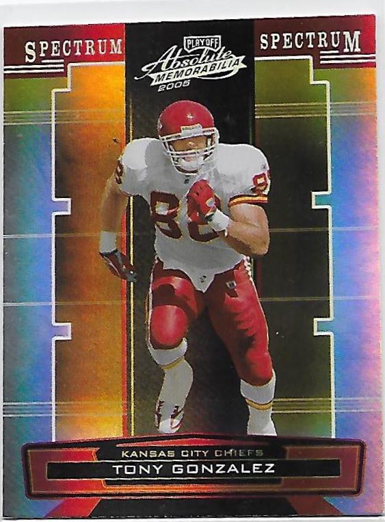 Tony Gonzalez #75 2005 Playoff Absolute Memorabilia Football