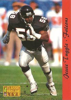 Jessie Tuggle #8 Football Cards 1993 Pro Line Live