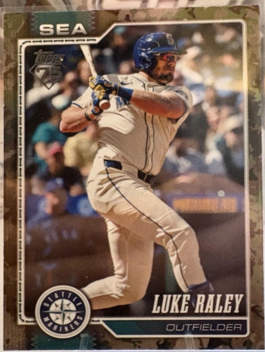 Luke Raley [Memorial Day Camo] (2026 Topps)