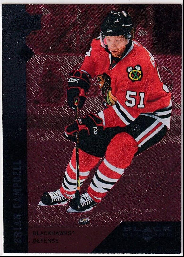Brian Campbell #39 Hockey Cards 2009 Upper Deck Black Diamond