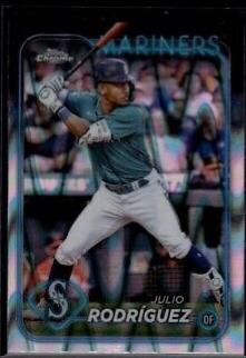 Julio Rodriguez [Orange Wave Refractor] #300