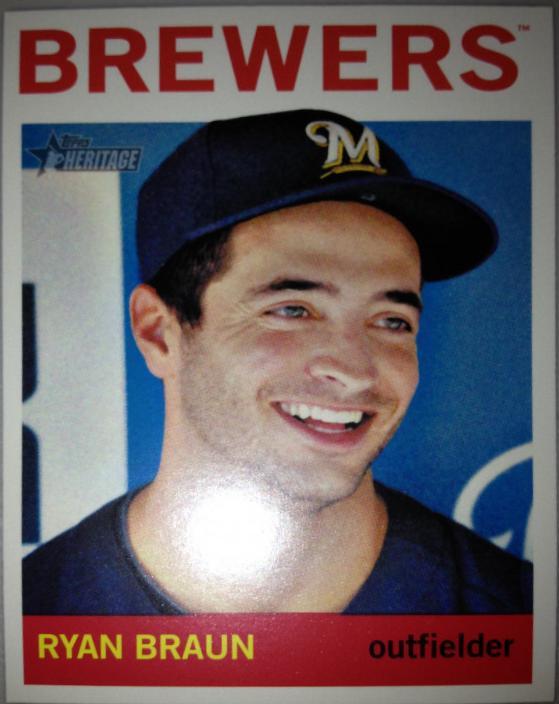 Ryan Braun #460 2013 Topps Heritage Baseball