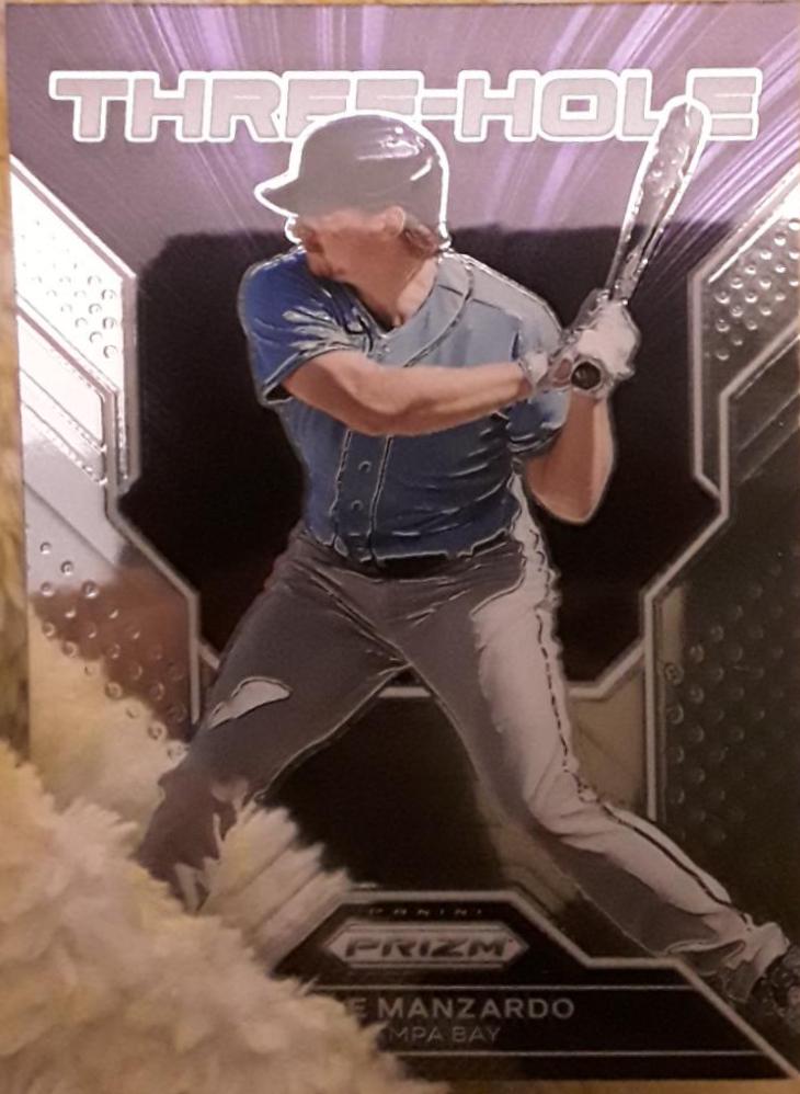 Kyle Manzardo #TH16 Baseball Cards 2023 Panini Prizm Three Hole
