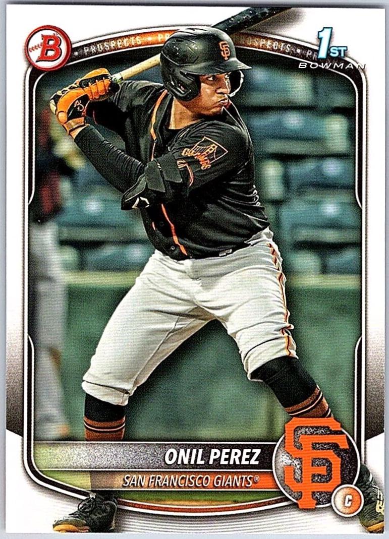 Onil Perez #BP-134 Baseball Cards 2025 Bowman Prospects