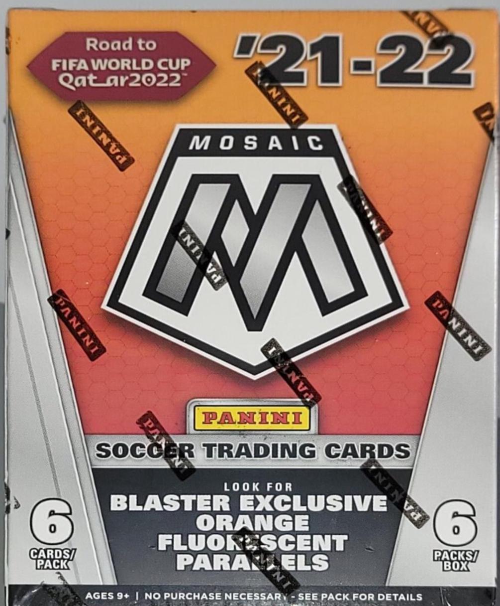 Blaster Box Soccer Cards 2021 Panini Mosaic Road to FIFA World Cup