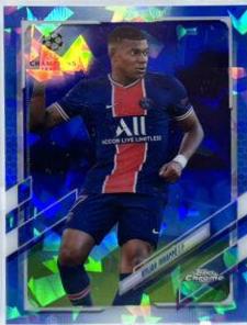 Kylian Mbappe #95 Soccer Cards 2020 Topps Chrome UEFA Champions League Sapphire