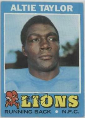 Altie Taylor #62 Football Cards 1971 Topps