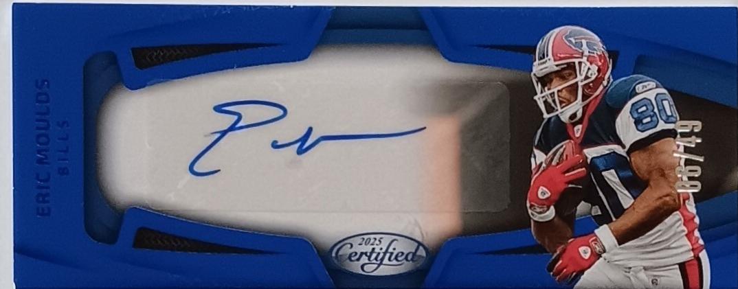 Eric Moulds #POGS-EMS 2025 Panini Certified Piece Of The Game Signature Football