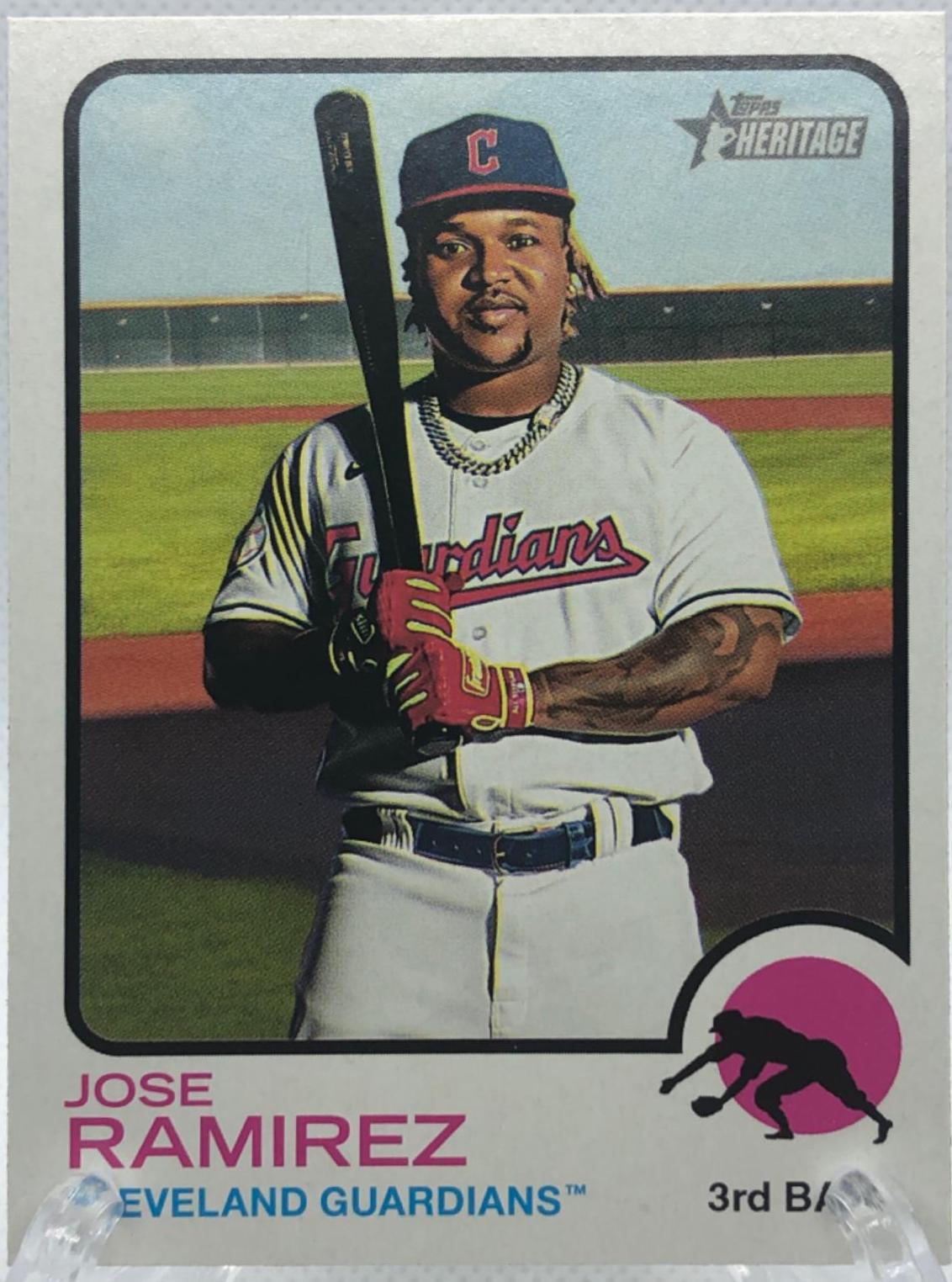 Jose Ramirez #242 Baseball Cards 2022 Topps Heritage