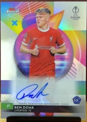Ben Doak #A-BD Soccer Cards 2023 Topps Finest UEFA Club Autograph