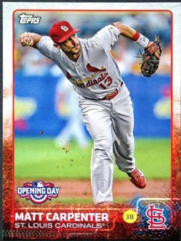 Matt Carpenter #6 Baseball Cards 2015 Topps Opening Day