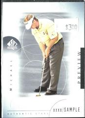 Michael Clark II #37 Golf Cards 2001 Upper Deck SP Authentic Preview Prices