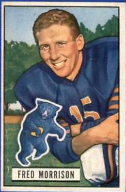 Fred Morrison #49 Football Cards 1951 Bowman